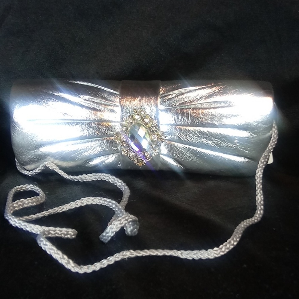 Beautiful Silver Clutch Bag